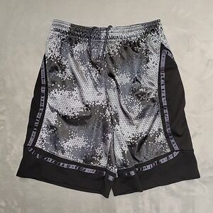 And1 Basketball Shorts Men Medium Black‎ Geometric Camo Athletic Gym
